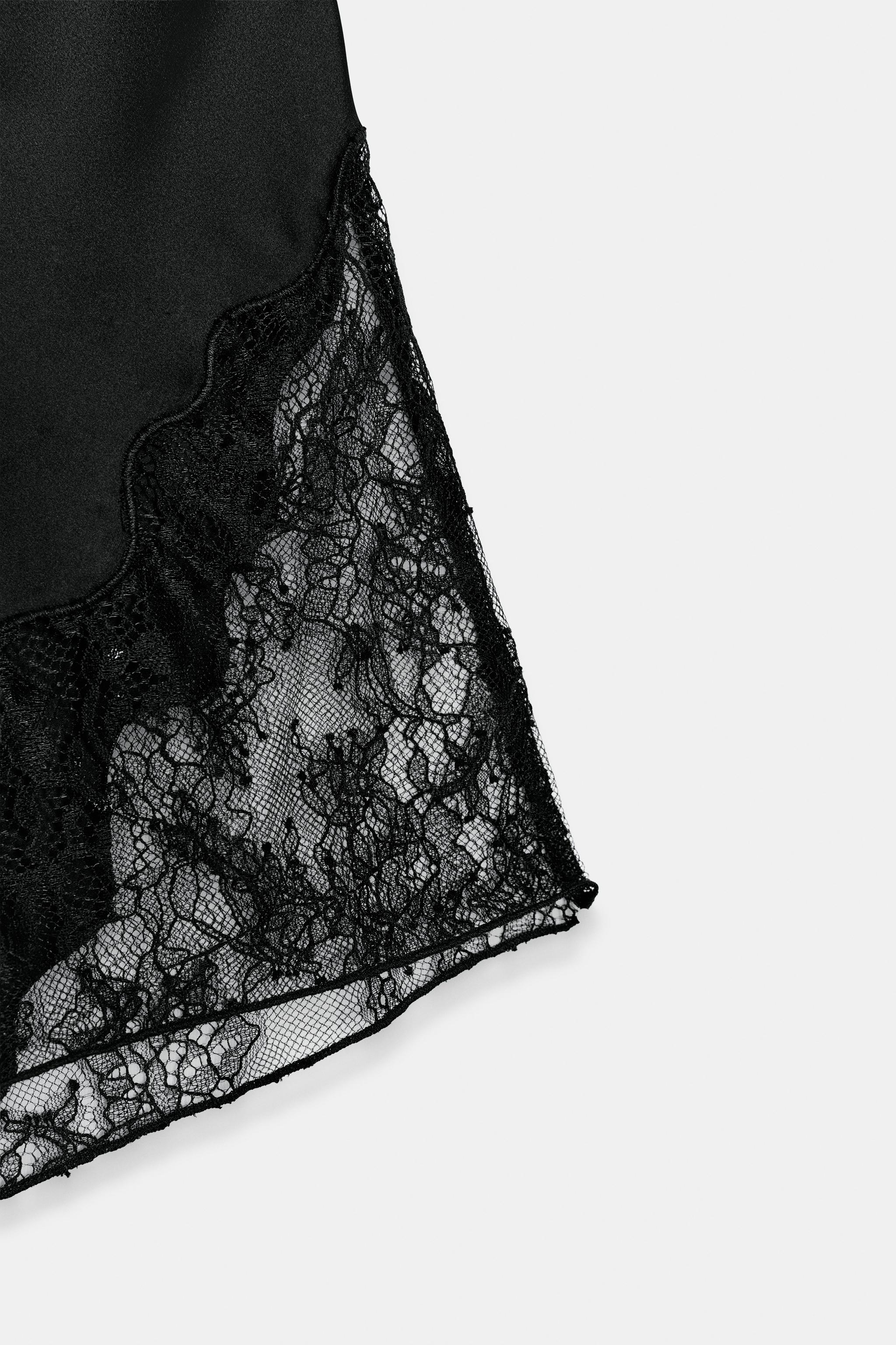 ZW COLLECTION SATIN LACE SHORTS